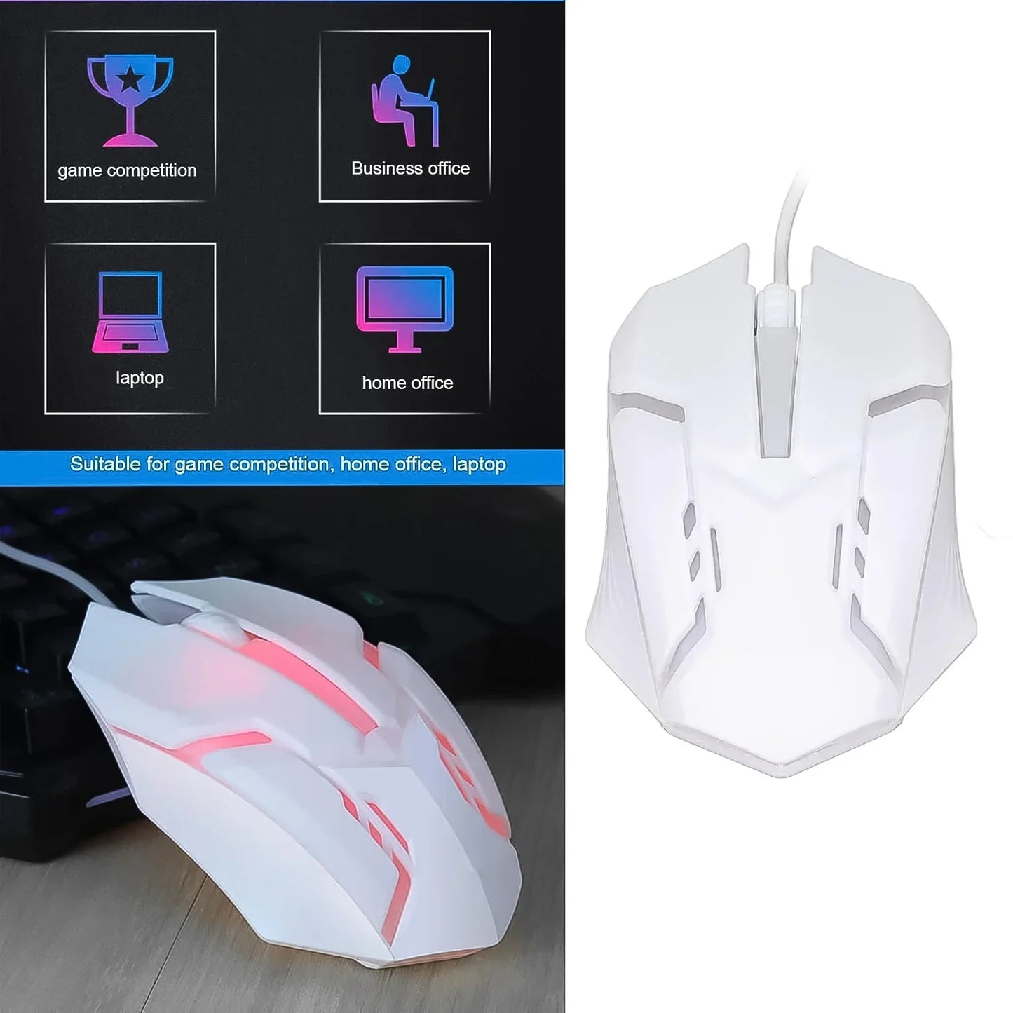 USB Wired Mouse, Gaming Mouse Colorful / Lighting Luminous