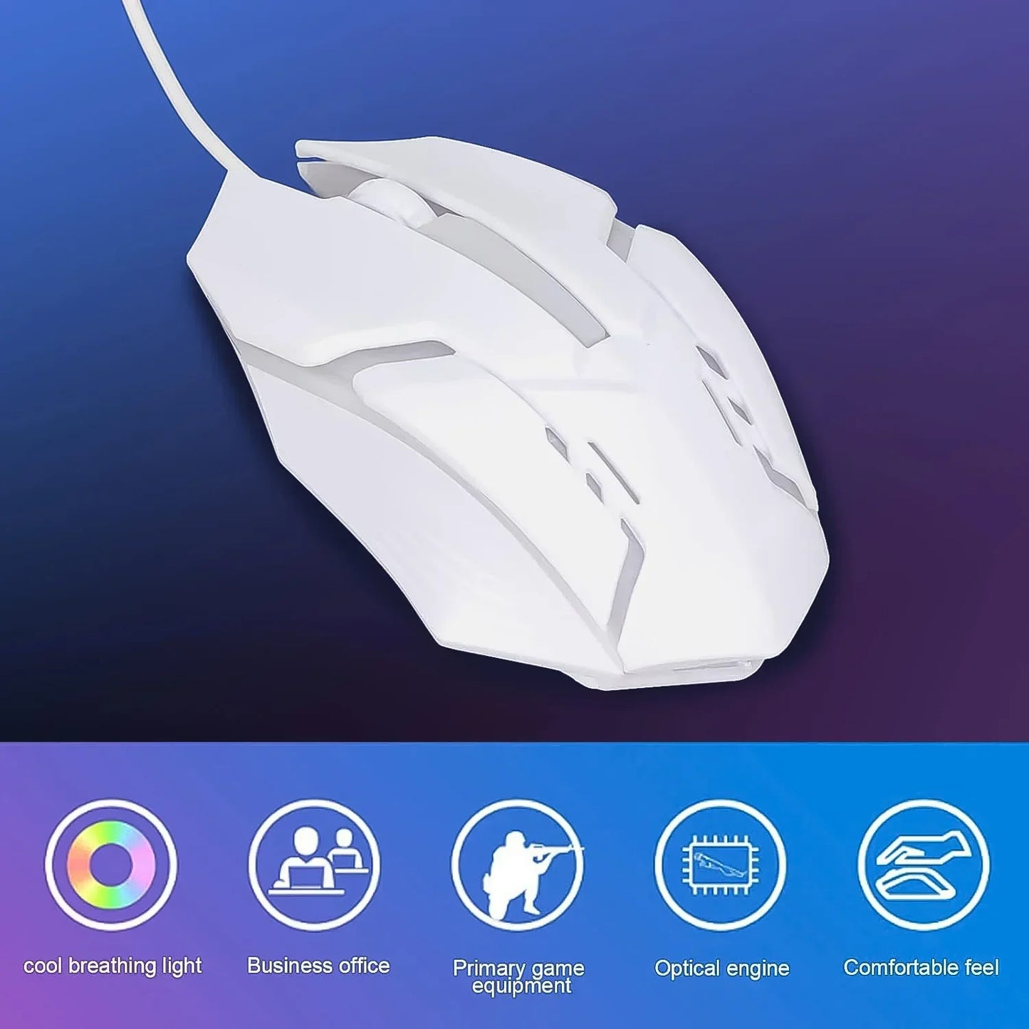 USB Wired Mouse, Gaming Mouse Colorful / Lighting Luminous
