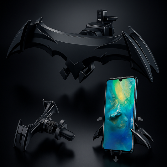 Bat-shaped gravity car phone holder